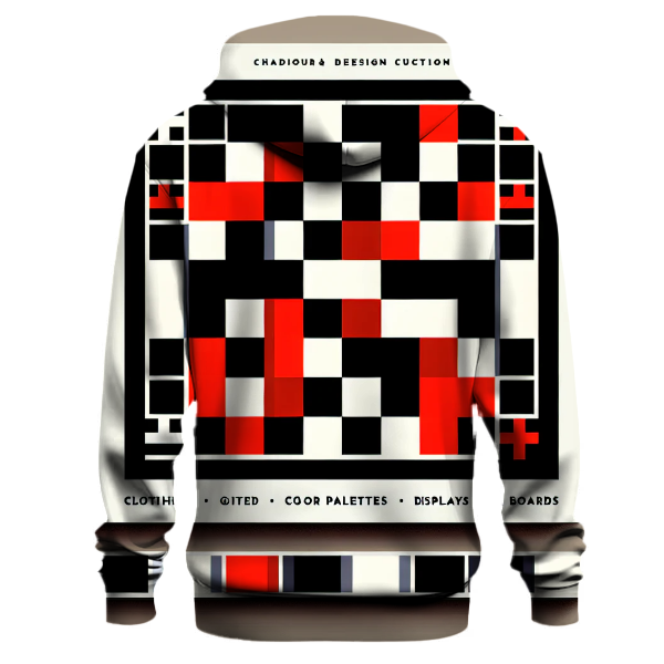 Classic Checkerboard Design Hoodie