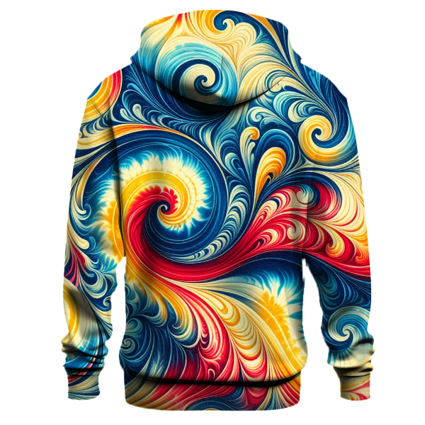 Groovy Tie Dye Waves Hoodie