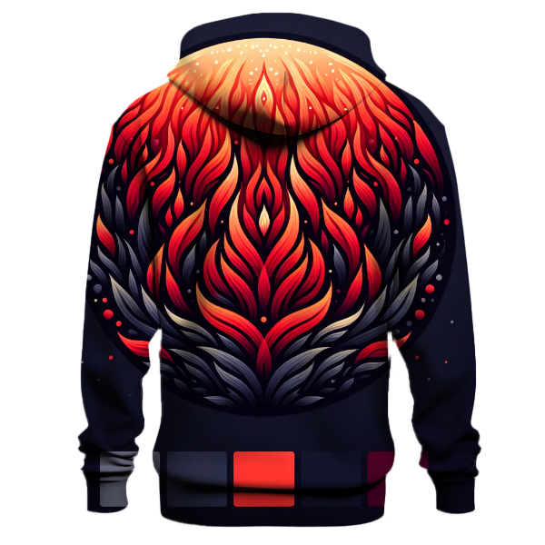 Rustic Campfire Ember Hoodie