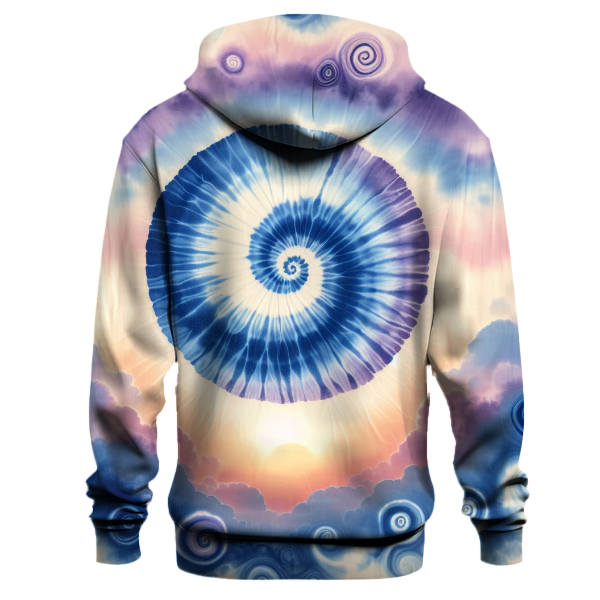 Sapphire Sky Tie-dye Design Hoodie