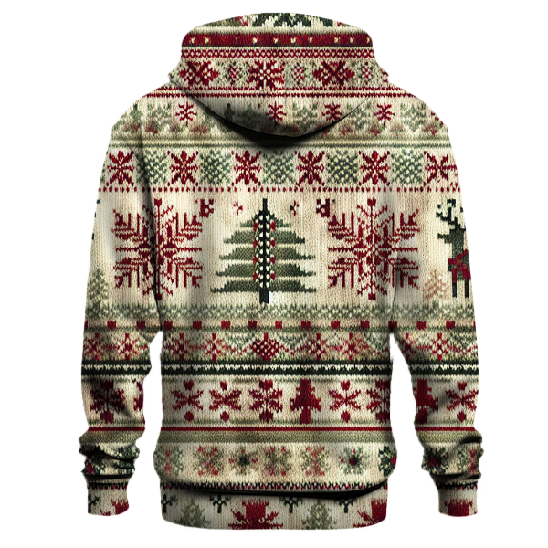 Festive Fair Isle Patterns Hoodie