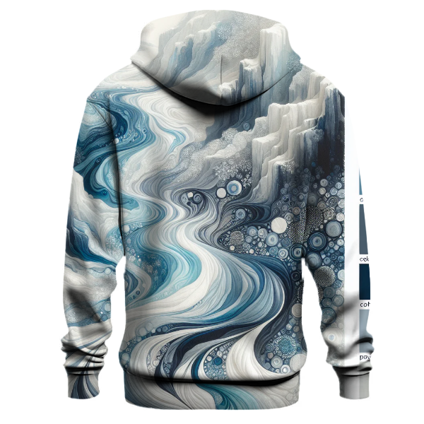 Icy Glacier Cascade Hoodie