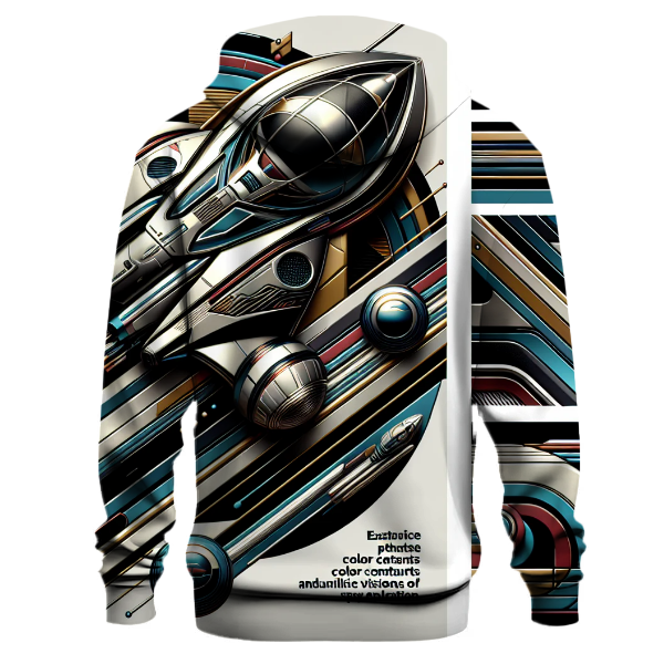 Retro Futurism Echoes Hoodie
