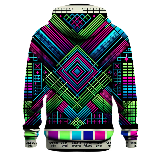 Electric Neon Grids Hoodie