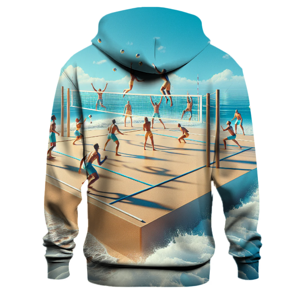 Beach Volleyball Sun Hoodie