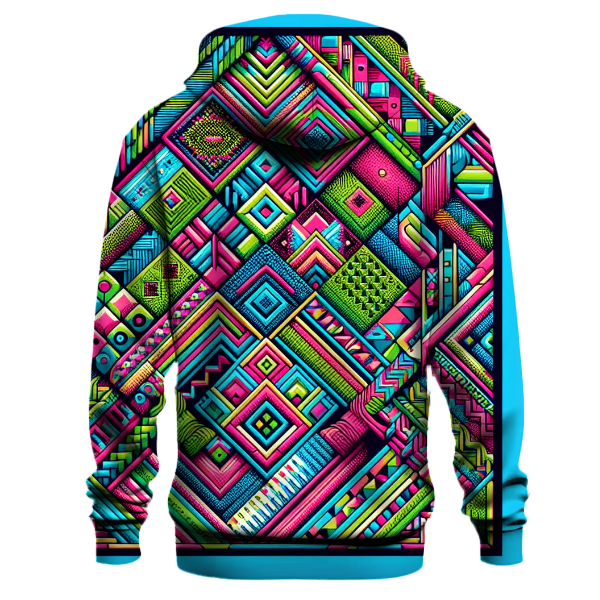 Geometric Neon Oasis Hoodie