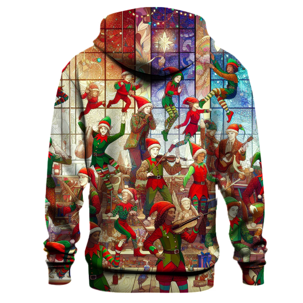 Joyful Elves at Play Hoodie