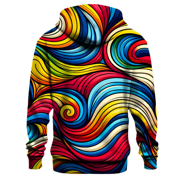 Rainbow Wave Harmony Hoodie
