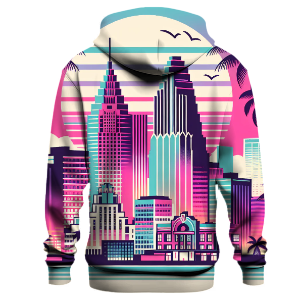 Miami Retro Skyline Hoodie