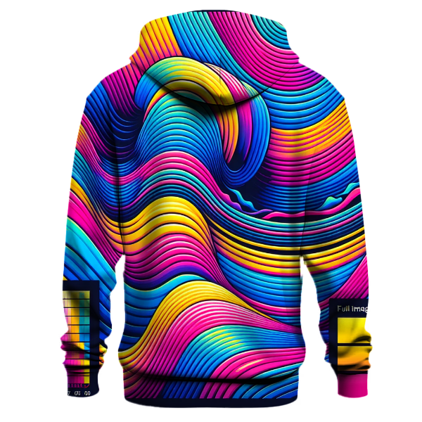 Electric Waves of Color Hoodie