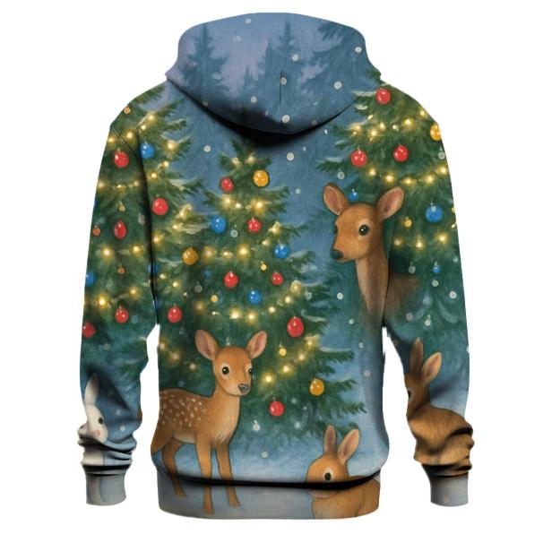 Festive Snowy Forest Hoodie