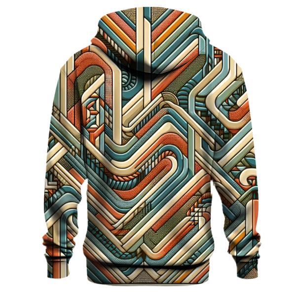 Retro Wave Geometric Hoodie