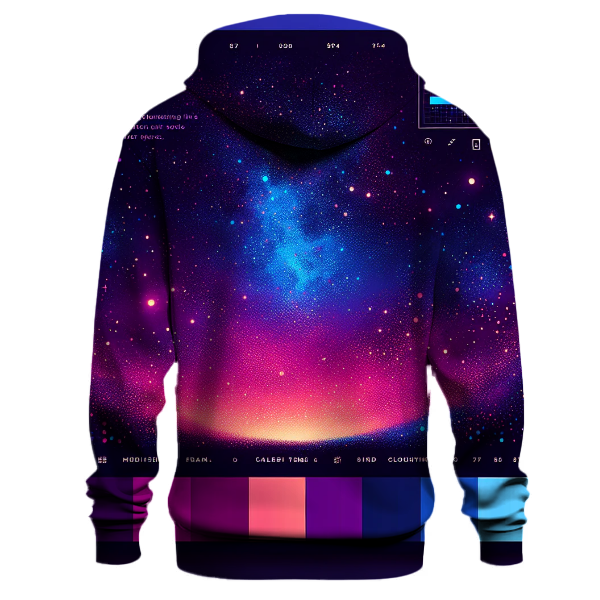 Galaxy Glow Gradient Design Hoodie