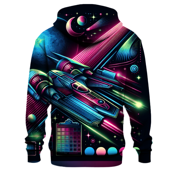 Radical Retro Spaceship Hoodie