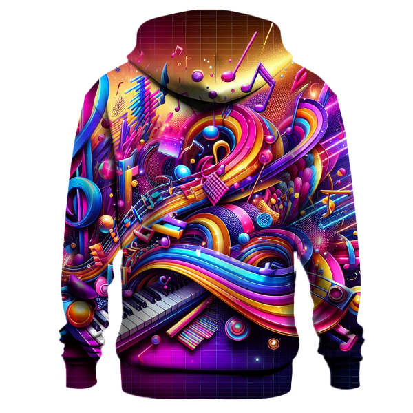 Neon Rhythm and Beats Hoodie