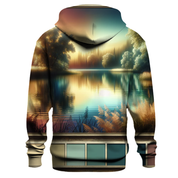 Serene Lake Escape Hoodie
