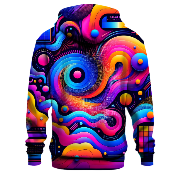 Neon Mirage Design Hoodie