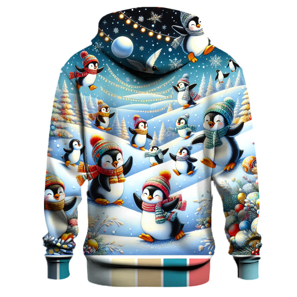 Jolly Winter Penguins Hoodie