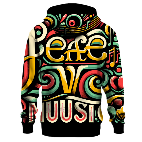 Peace Love Music Hoodie