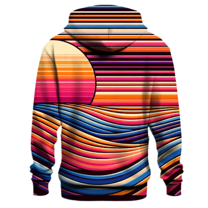 Electric Sunset Stripe Hoodie
