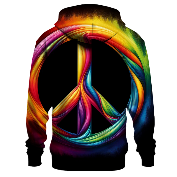Rainbow Peace Sign Hoodie