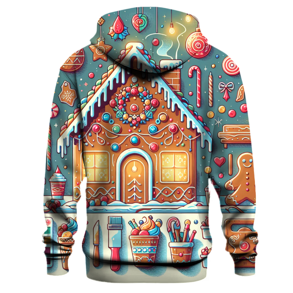 Holiday Gingerbread House Party Hoodie