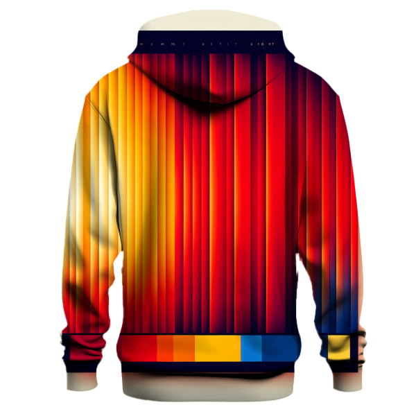 Bold Stripe Gradient Hoodie