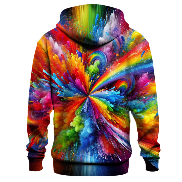 Radiant Rainbow Tie-dye Design Hoodie