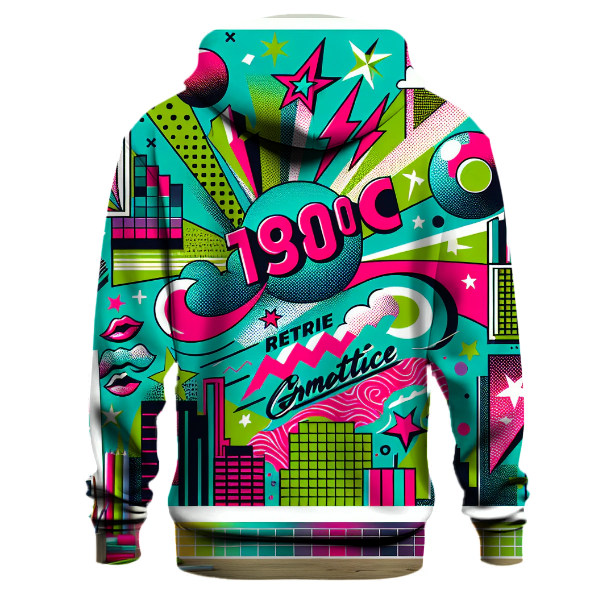 Retro Graphic Explosion Hoodie