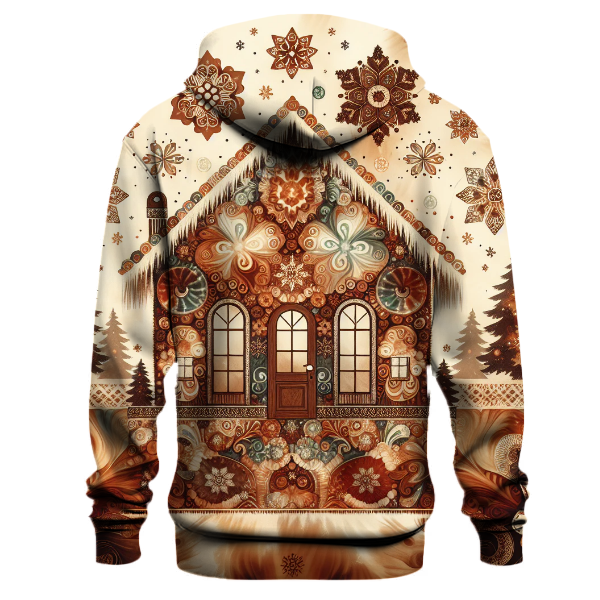 Gingerbread House Tie-Dye Hoodie