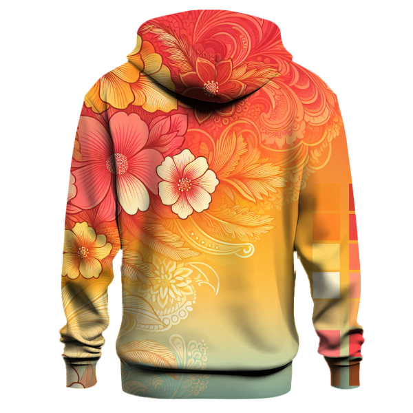Tropical Bloom Gradient Hoodie