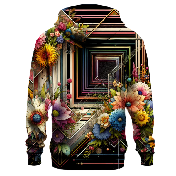 Geometric Flora Hoodie