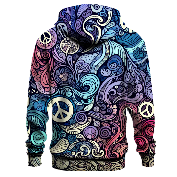 Peace Sign Doodle Hoodie