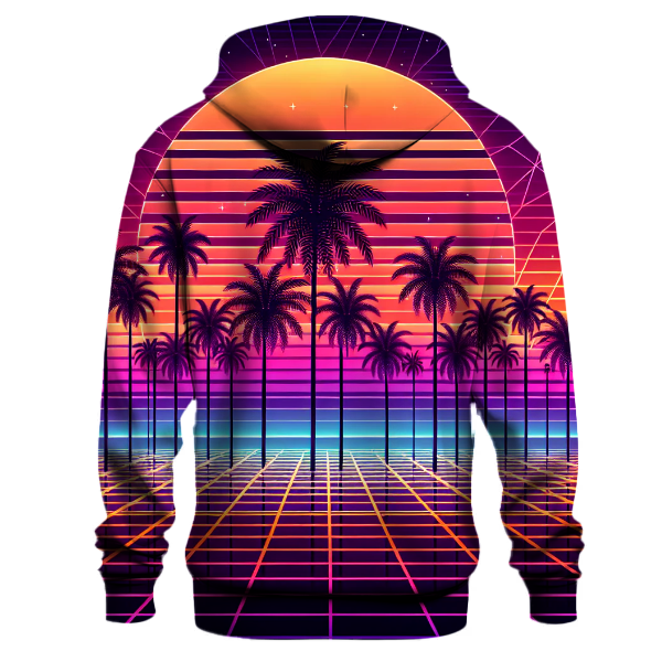 Electric Sunset Paradise Hoodie