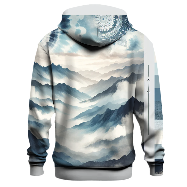 Misty Blue Mountains Hoodie