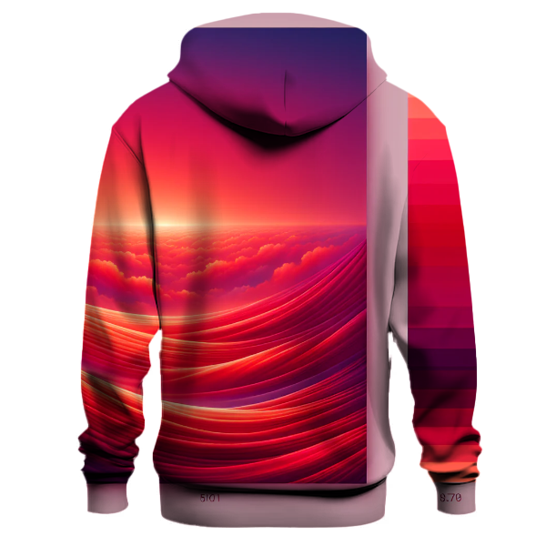 Crimson Sky Burst Hoodie