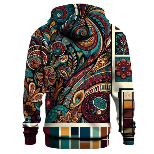 Bohemian Patchwork Harmony Hoodie