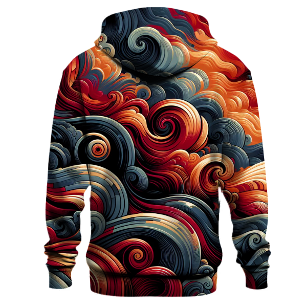 Crimson Tide Wave Hoodie