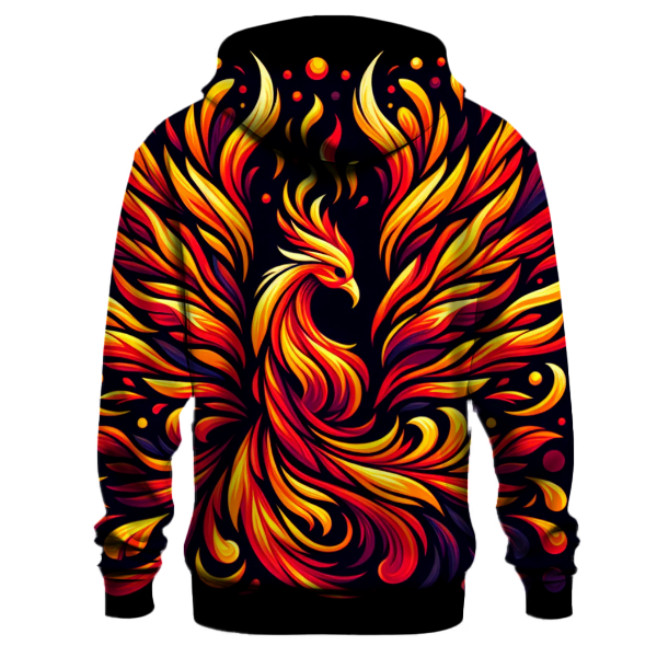Phoenix Flame Tie-Dye Hoodie