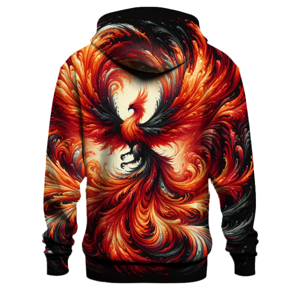 Crimson Phoenix Rise Hoodie