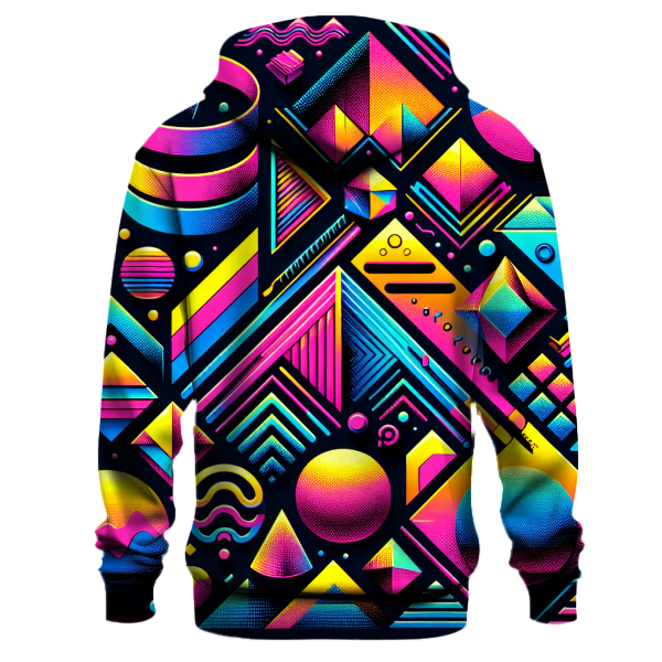 Neon Geometry Fusion Hoodie