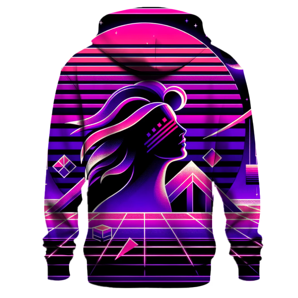 Futuristic Synthwave Vision Hoodie