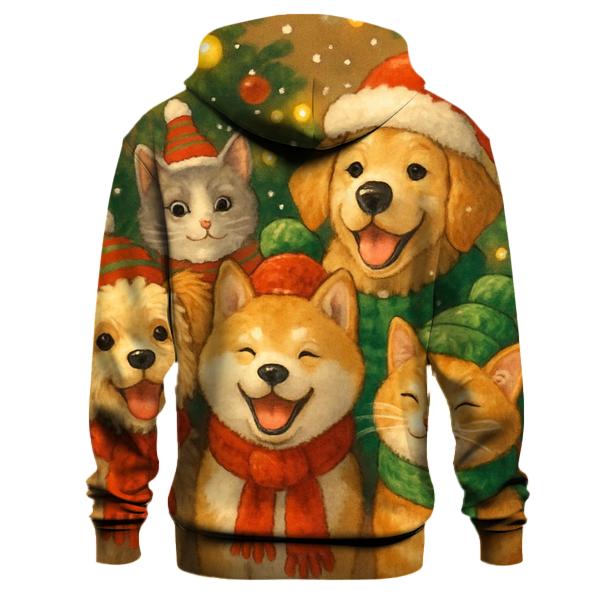 Furry Christmas Companions Hoodie
