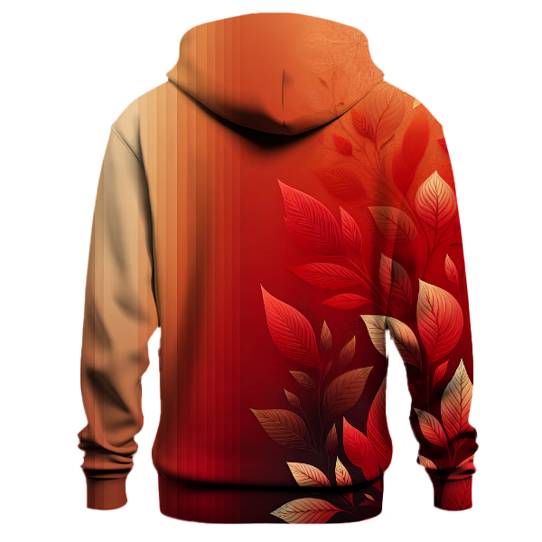 Crimson Cascade Gradient Hoodie