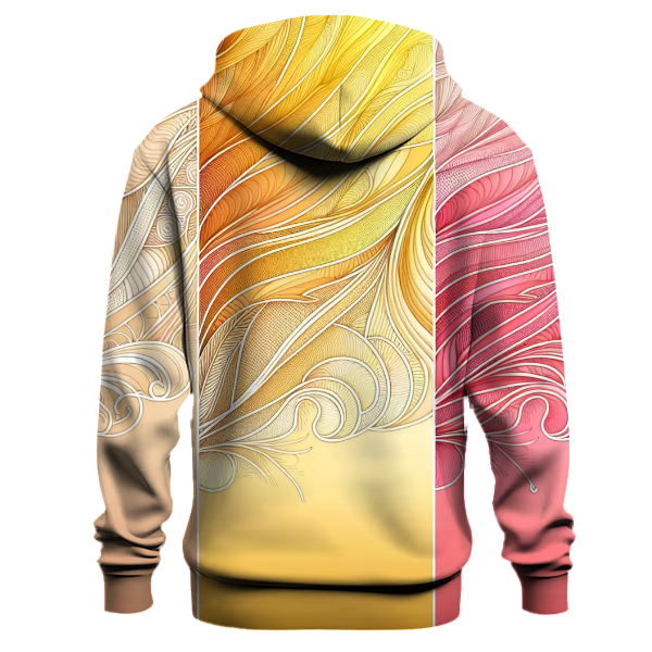 Sunrise Blossom Gradient Hoodie