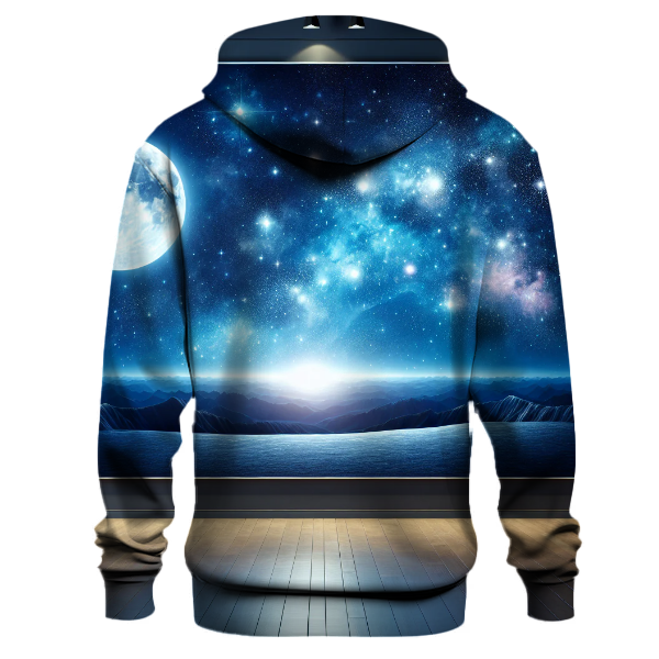 Celestial Moon and Stars Hoodie