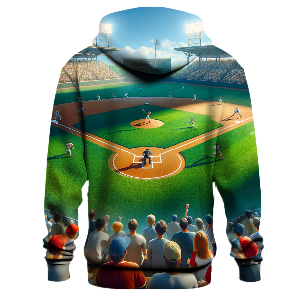 Baseball Diamonds and Stars Hoodie