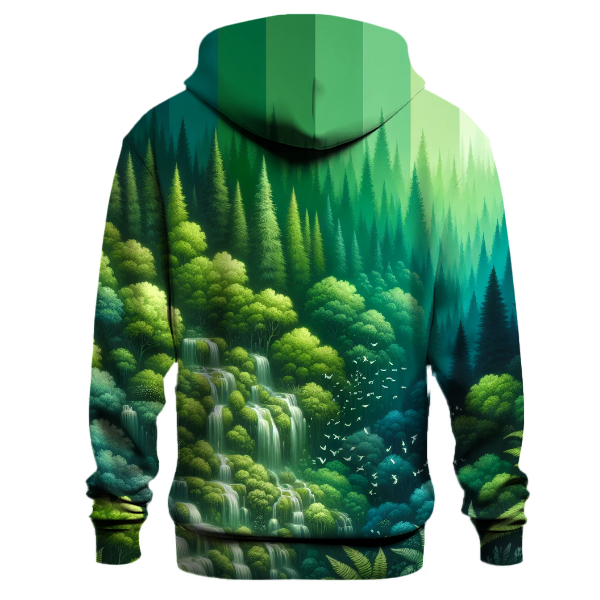 Emerald Cascade Gradient Hoodie