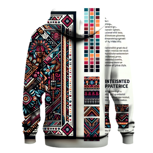 Retro Tribal Echo Hoodie
