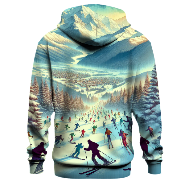Skiing - Glide Through Winter Hoodie